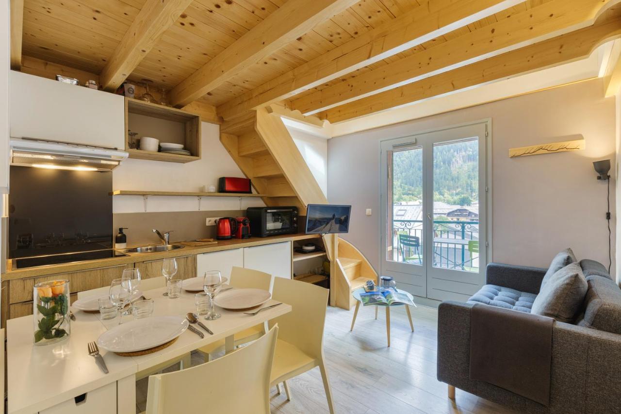 Central Duplex Apartment - Blanc Neige - Happy Rentals Chamonix Buitenkant foto